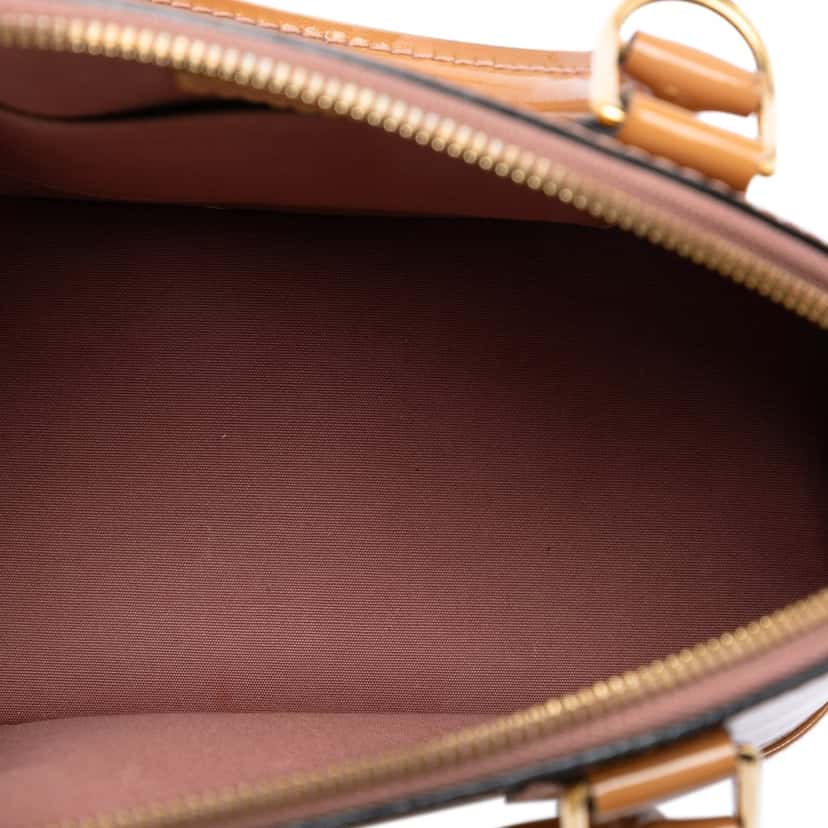 Louis Vuitton Monogram Vernis Alma BB Brown Leather Very good condition - Model View