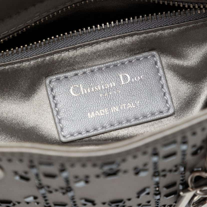 Dior Mini Satin Cannage Strass Crystal Embellished Lady Dior Other Very good condition - Box View
