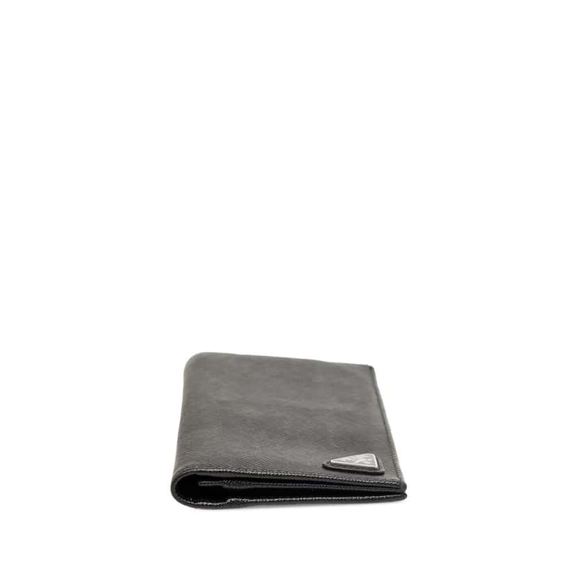 Prada Saffiano Bifold Long Wallet Black Leather Very good condition - Inside View