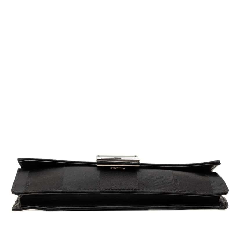 Fendi Pequin Nylon Convertible Baguette Pouch Black Very good condition - Inside View