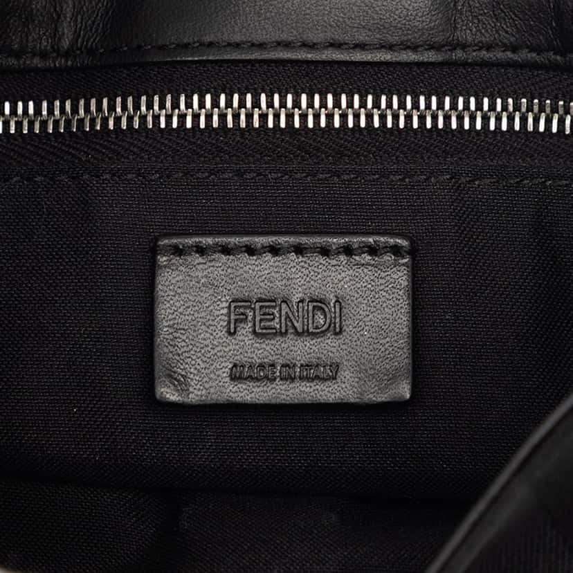 Fendi Pequin Nylon Convertible Baguette Pouch Black Very good condition - Box View
