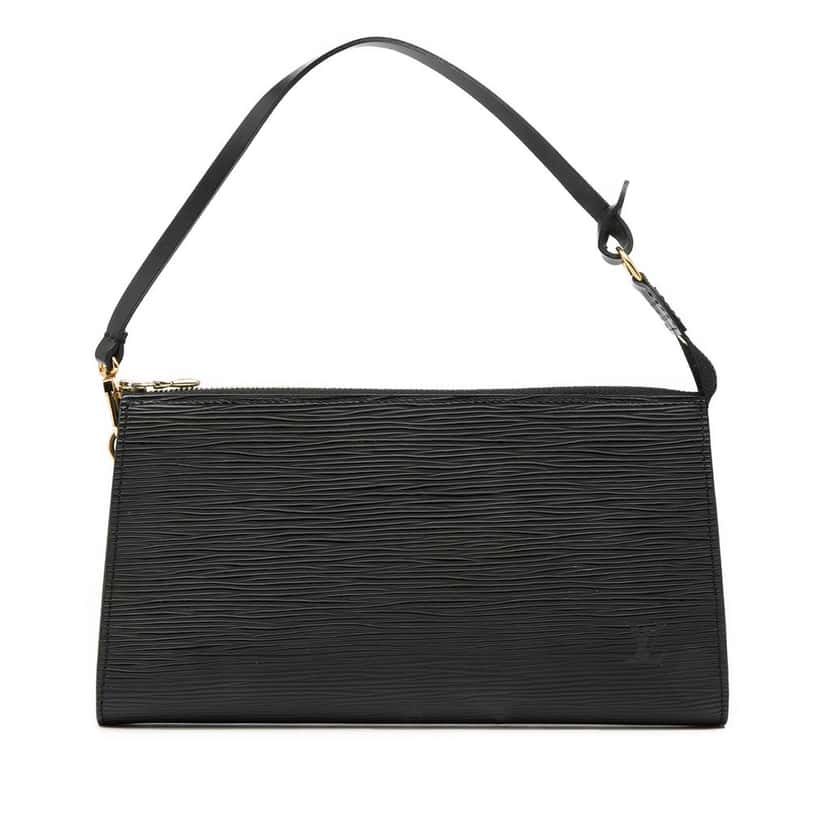Louis Vuitton Epi Pochette Accessoires Black Leather Very good condition - Front View
