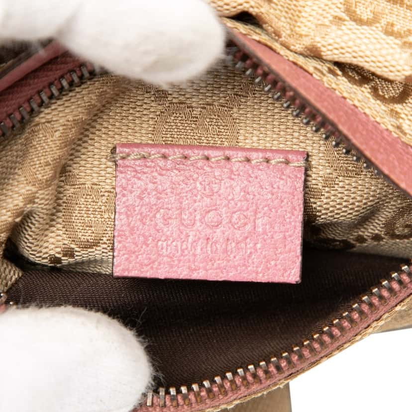 Gucci GG Canvas Web Double Pocket Belt Bag Beige Very good condition - Box View