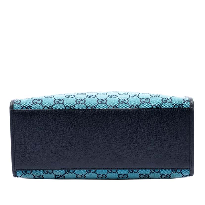 Gucci Small GG Canvas Interlocking G Tote Blue Very good condition - Inside View