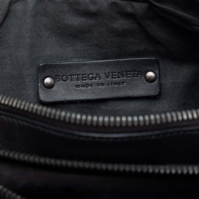 Bottega Veneta Nappa Intrecciato Messenger Bag Black Leather Very good condition - Box View