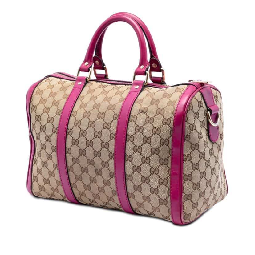 Gucci Medium GG Canvas Joy Boston Bag Beige Very good condition - Back View