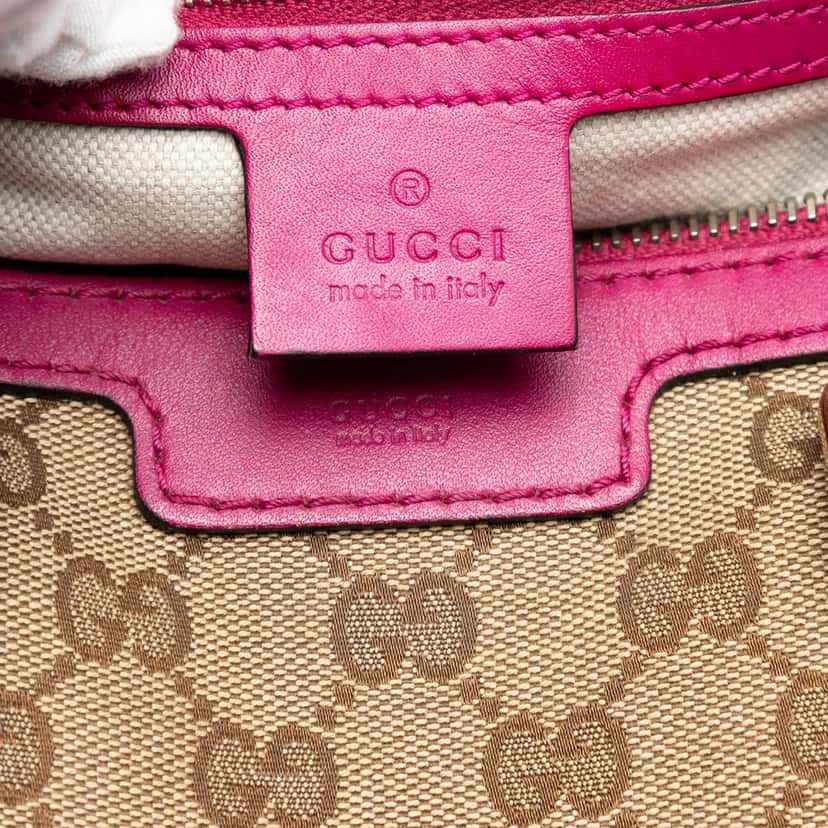 Gucci Medium GG Canvas Joy Boston Bag Beige Very good condition - Box View