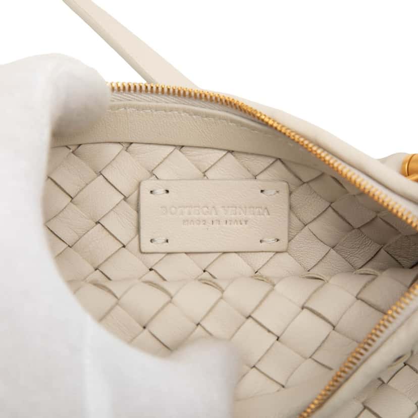 Bottega Veneta Nappa Intrecciato Pouch On Strap Brown Leather Very good condition - Box View