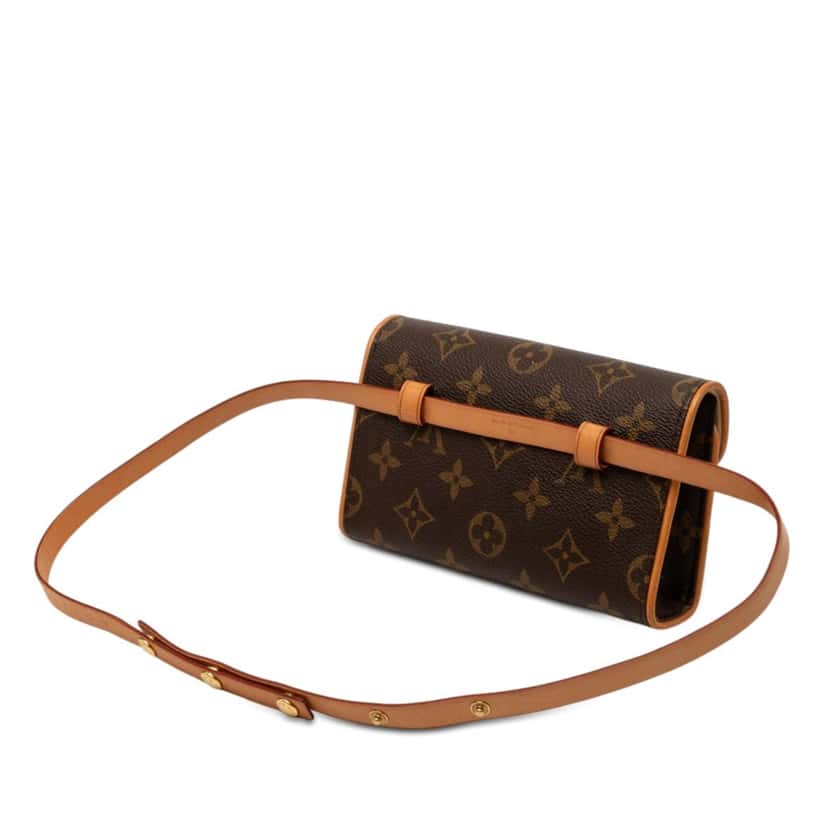 Louis Vuitton Monogram Pochette Florentine Brown Very good condition - Back View