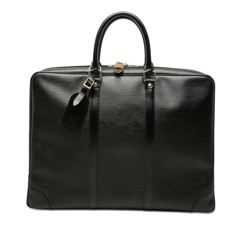 Louis Vuitton Epi Porte-Documents Voyage Black Leather Very good condition - Front View
