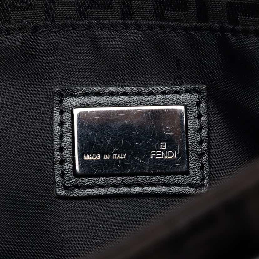 Fendi Zucchino Canvas Tote Brown Very good condition - Box View