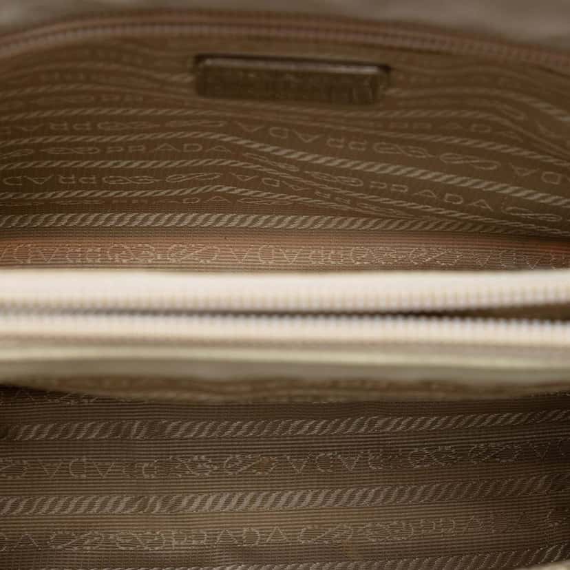 Prada Tessuto Chain Shoulder Bag Beige Very good condition - Model View