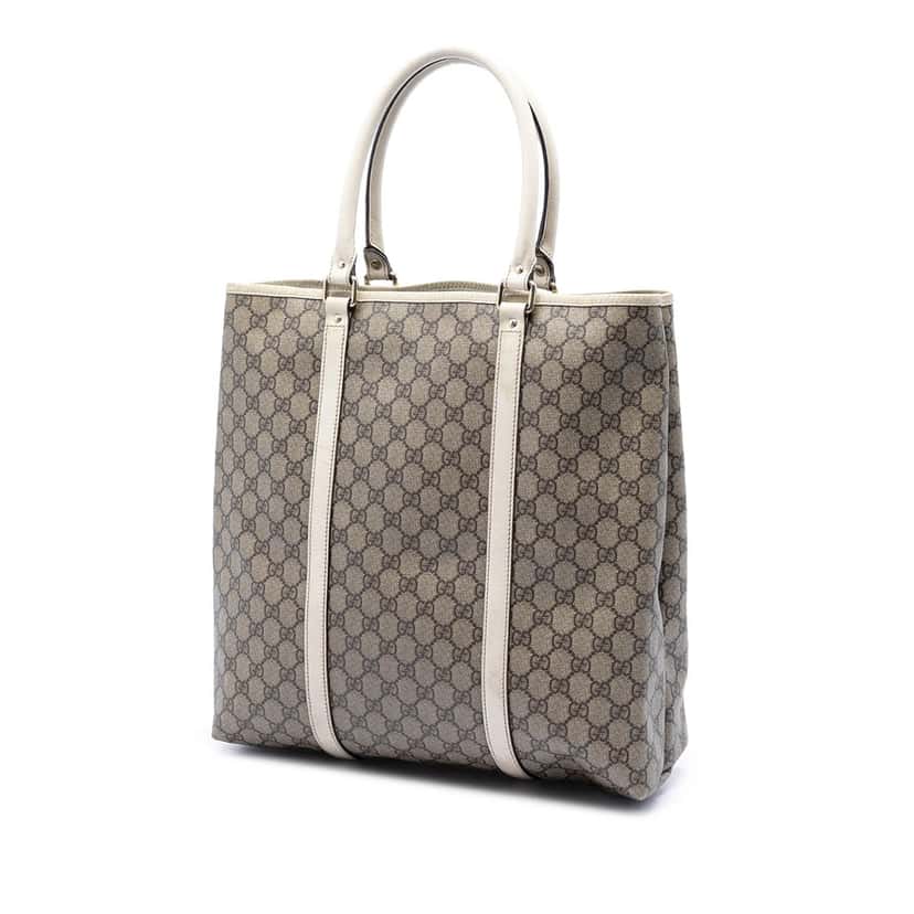 Gucci GG Supreme Joy Vertical Tote Beige Very good condition - Back View