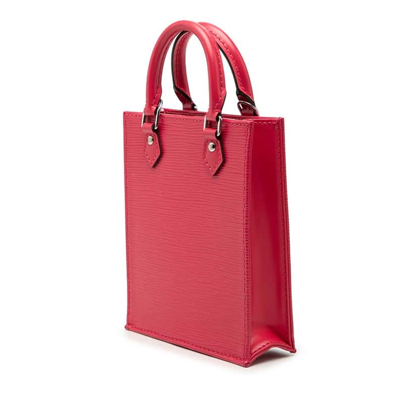 Louis Vuitton Epi Petit Sac Plat Pink Leather Very good condition - Back View