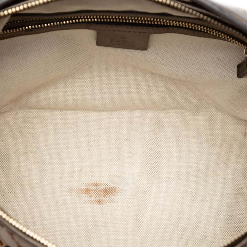 Gucci GG Lurex Heart Bit Handbag Brown Very good condition - Model View