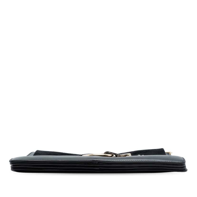 Chloé Medium Calfskin and Suede Faye Crossbody Black Leather Very good condition - Inside View