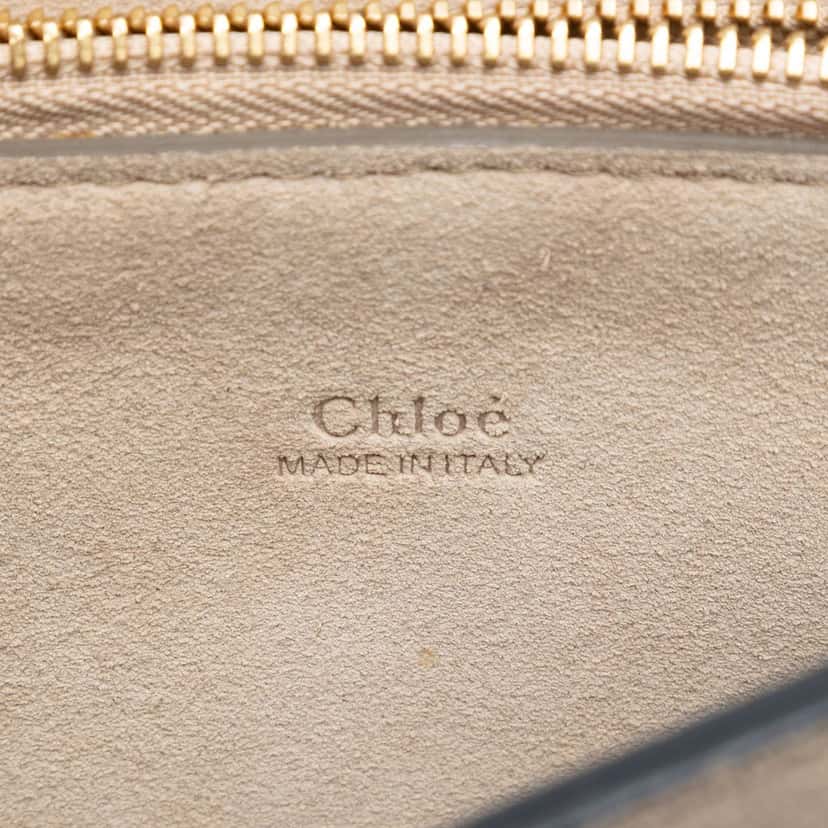 Chloé Medium Calfskin and Suede Faye Crossbody Black Leather Very good condition - Box View