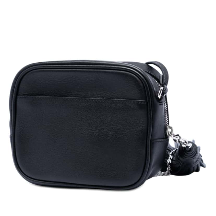 Saint Laurent Mini Embroidered Nappa Love Blogger Camera Bag Black Leather Very good condition - Back View