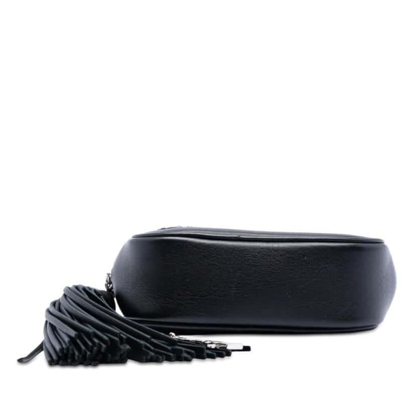 Saint Laurent Mini Embroidered Nappa Love Blogger Camera Bag Black Leather Very good condition - Inside View