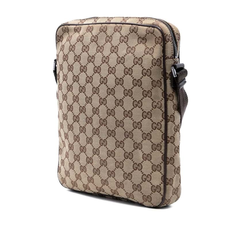 Gucci GG Canvas Crossbody Beige Very good condition - Back View