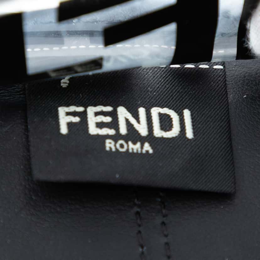 Fendi Medium FF PVC and Vitello Century Runaway Shopper Tote Black Plastic Very good condition - Box View