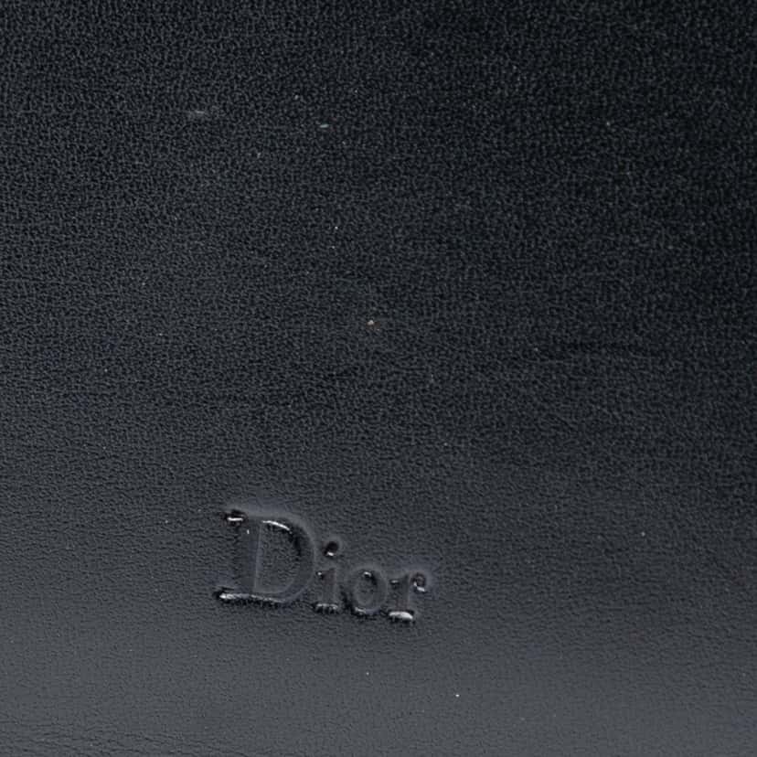 Dior Metal Trimmed Smooth Calfskin Clutch Black Leather Very good condition - Box View