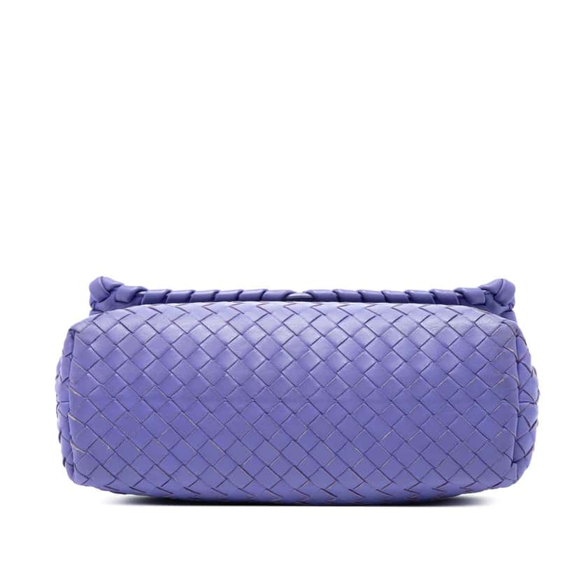 Bottega Veneta Small Nappa Intrecciato Olimpia Crossbody Purple Leather Very good condition - Inside View