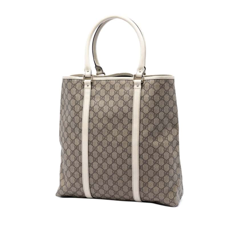 Gucci GG Supreme Joy Vertical Tote Beige Very good condition - Back View