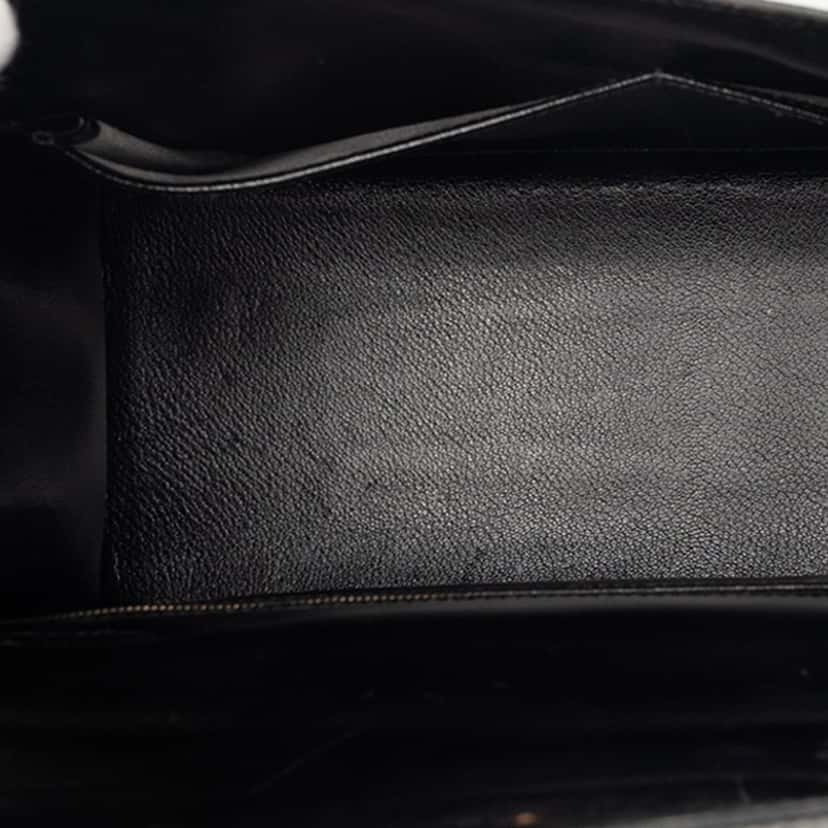 Hermès Box Calf Kelly Sellier 32 Black Leather Very good condition - Model View