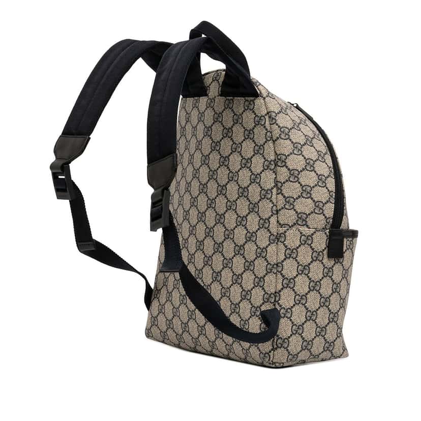 Gucci Kids GG Supreme Backpack Beige Very good condition - Back View