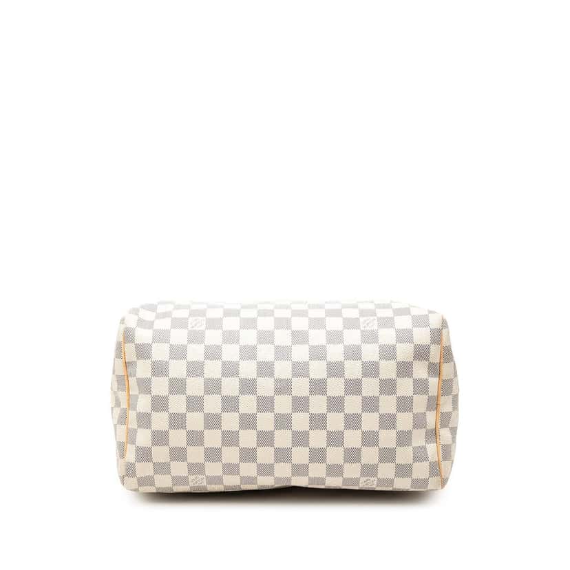 Louis Vuitton Damier Azur Speedy 30 White Very good condition - Inside View
