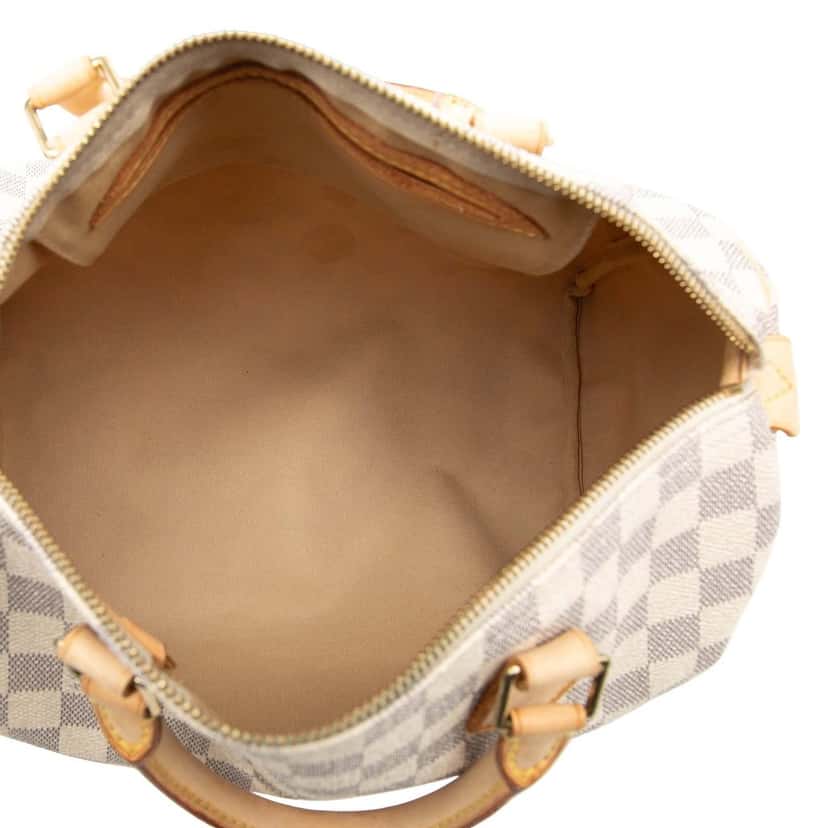 Louis Vuitton Damier Azur Speedy 30 White Very good condition - Model View