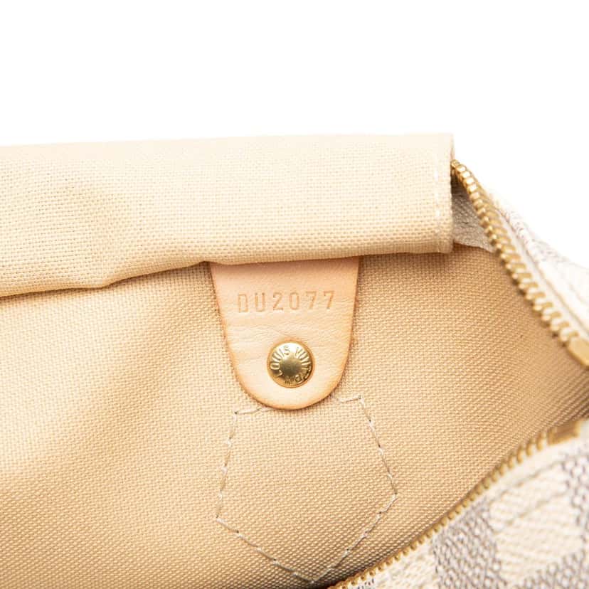 Louis Vuitton Damier Azur Speedy 30 White Very good condition - Box View