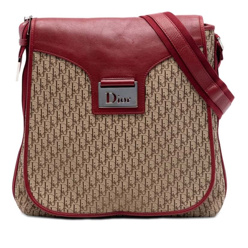 Dior Diorissimo Trotter Canvas Street Chic Crossbody Beige Very good condition - Front View