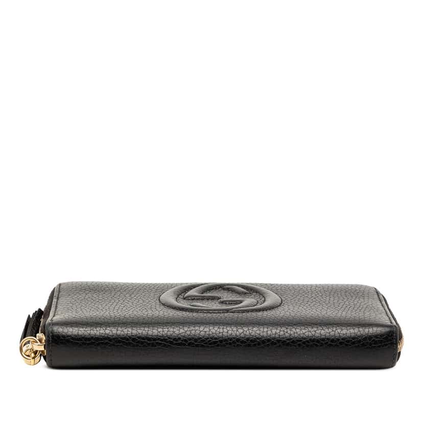 Gucci Grained Calfskin Soho Zip Around Wallet Black Leather Very good condition - Inside View