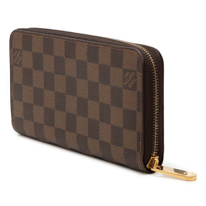Louis Vuitton Damier Ebene Zippy Long Wallet Brown Very good condition - Back View