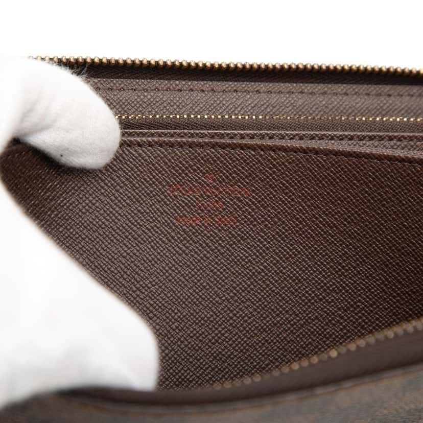 Louis Vuitton Damier Ebene Zippy Long Wallet Brown Very good condition - Box View