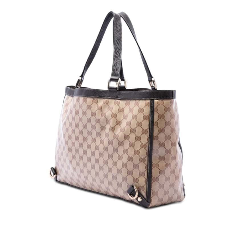 Gucci GG Crystal Abbey D Ring Tote Beige Very good condition - Back View