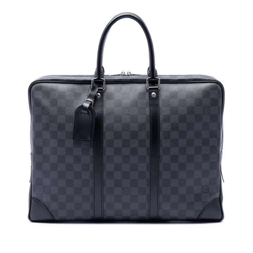 Louis Vuitton Damier Graphite Porte Documents Voyage PM Black Very good condition - Front View