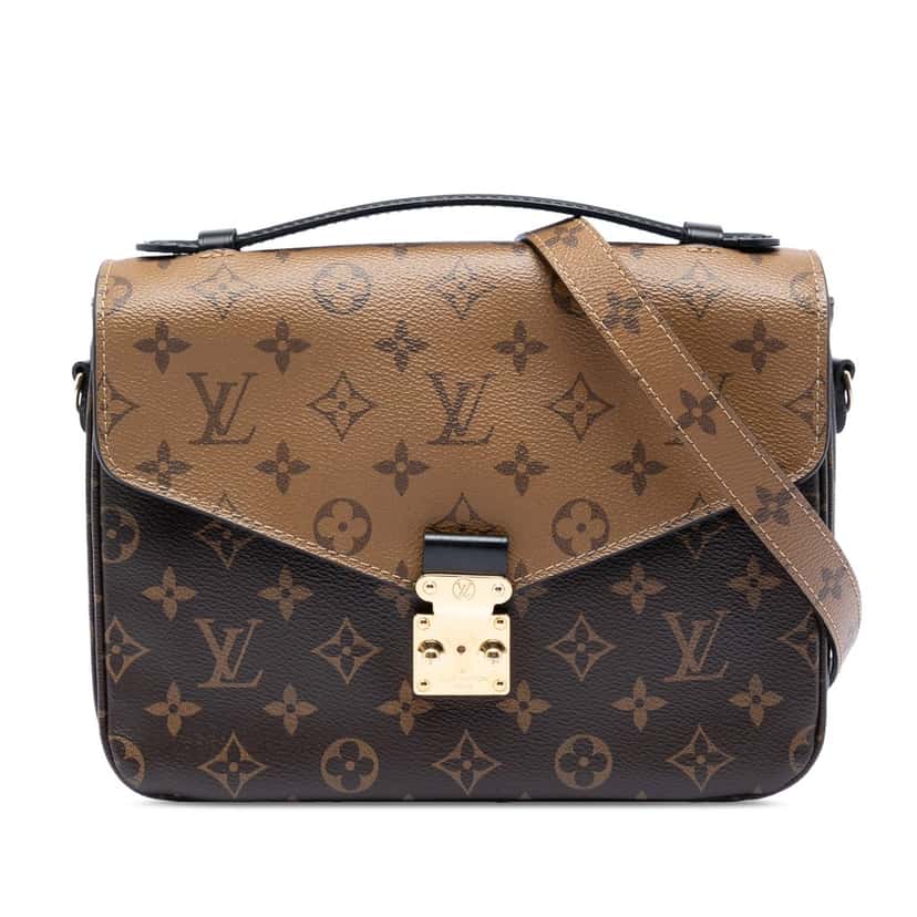 Louis Vuitton Monogram Reverse Pochette Metis Brown Very good condition - Front View