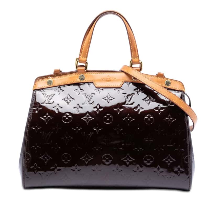 Louis Vuitton Monogram Vernis Brea MM Purple Leather Very good condition - Front View