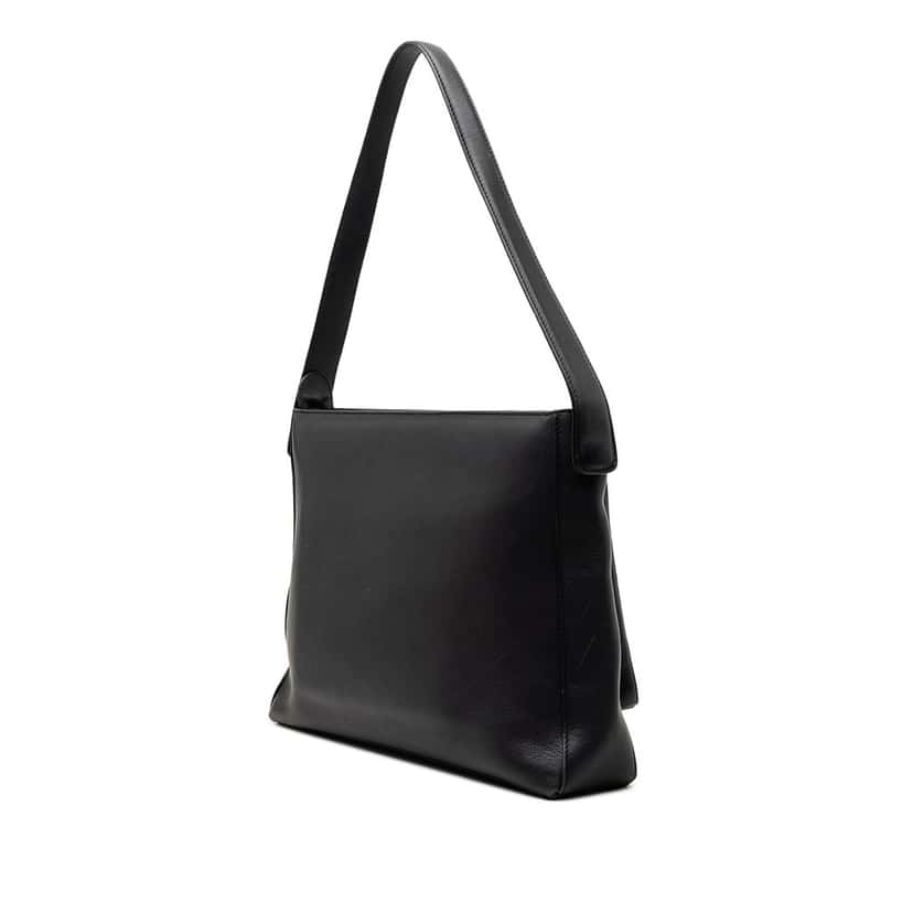 Ferragamo Leather Shoulder Bag Blue Leather Very good condition - Back View