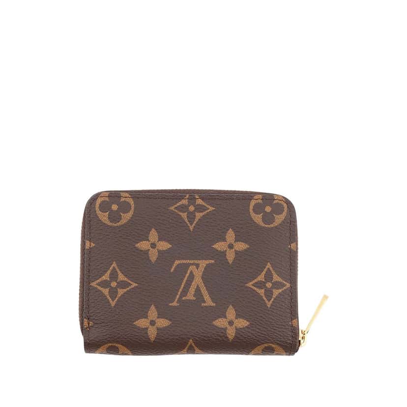 Louis Vuitton Monogram Zippy Coin Pouch Brown Very good condition - Back View