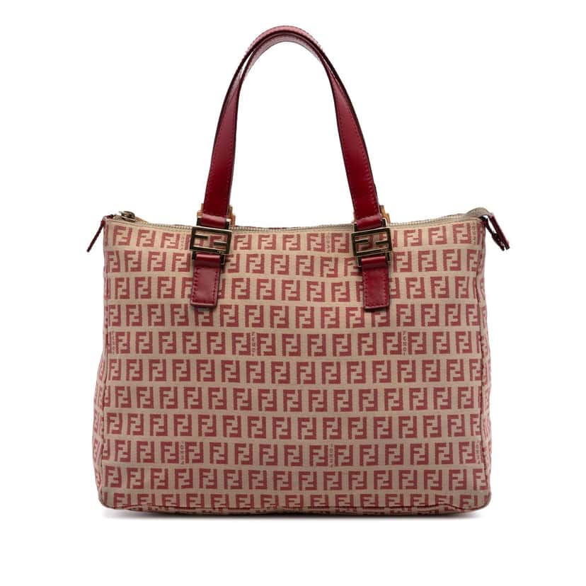 Fendi Zucchino Canvas Tote Beige Very good condition - Front View