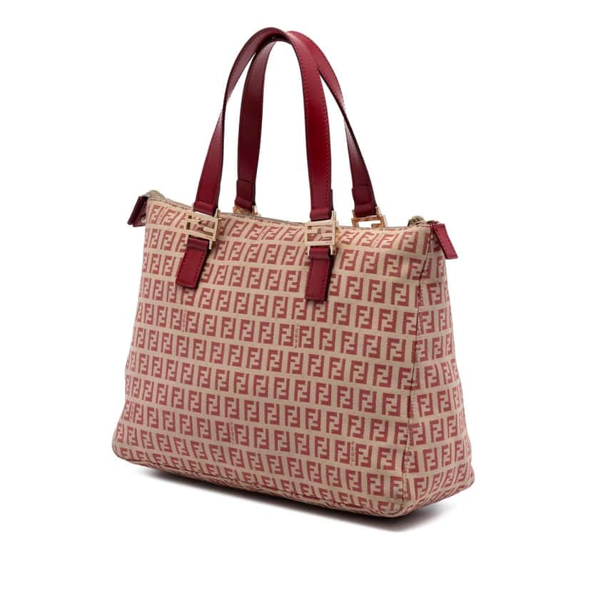 Fendi Zucchino Canvas Tote Beige Very good condition - Back View