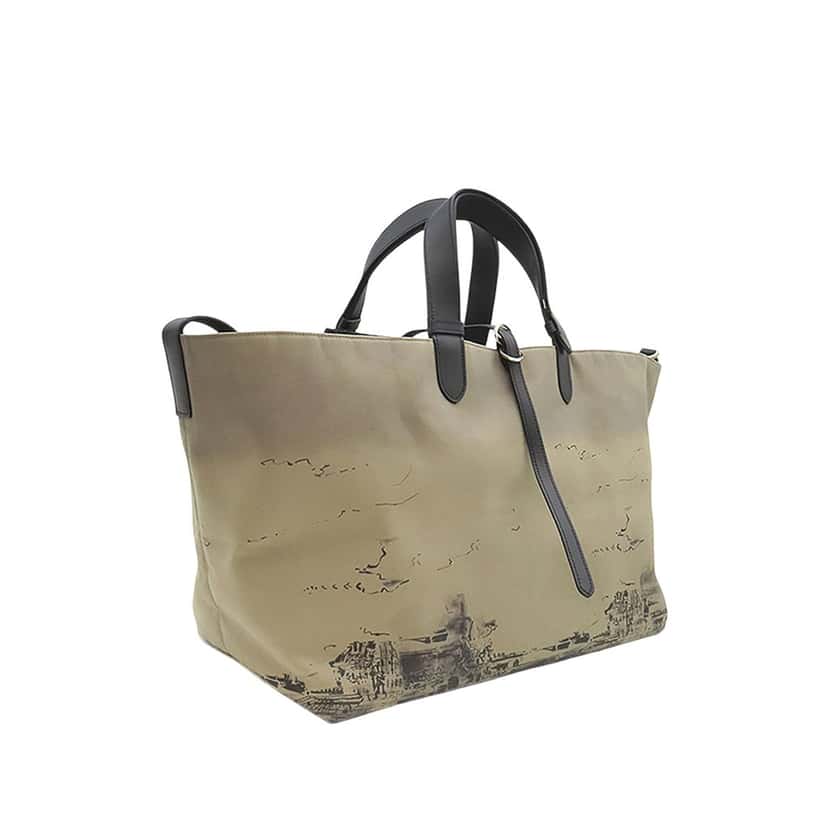 Dior Large Canvas Eiffel Tower Toujours Tote Beige Very good condition - Back View