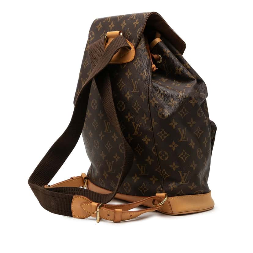 Louis Vuitton Monogram Montsouris GM Brown Very good condition - Back View