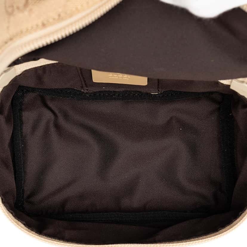 Gucci GG Canvas Drawstring Pouch Beige Very good condition - Box View