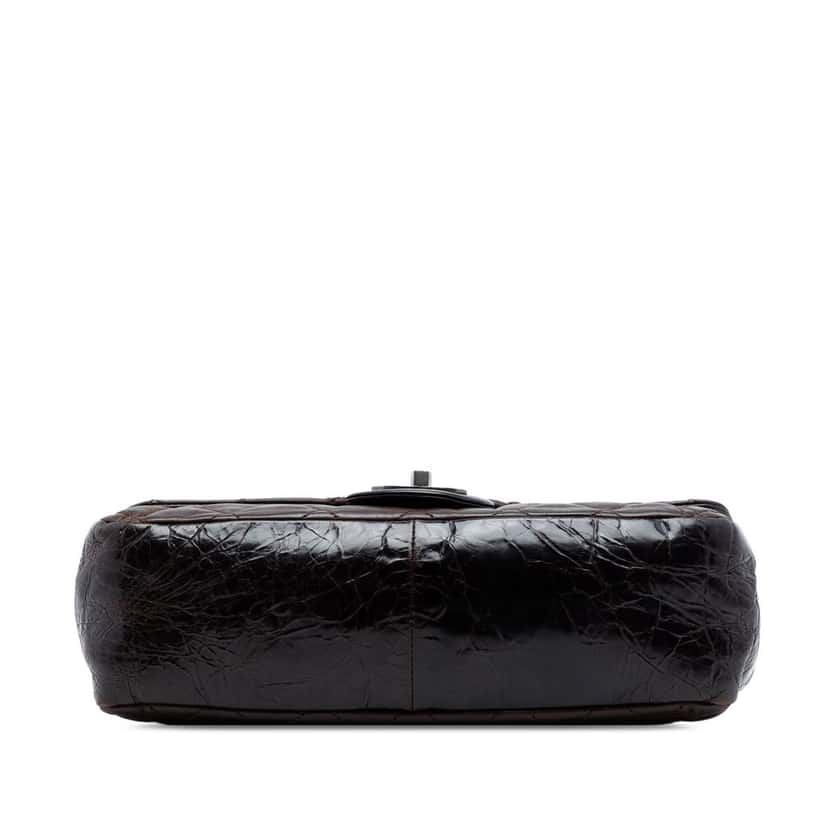 Chanel Medium Iridescent Calfskin In the Mix Flap Brown Leather Very good condition - Inside View