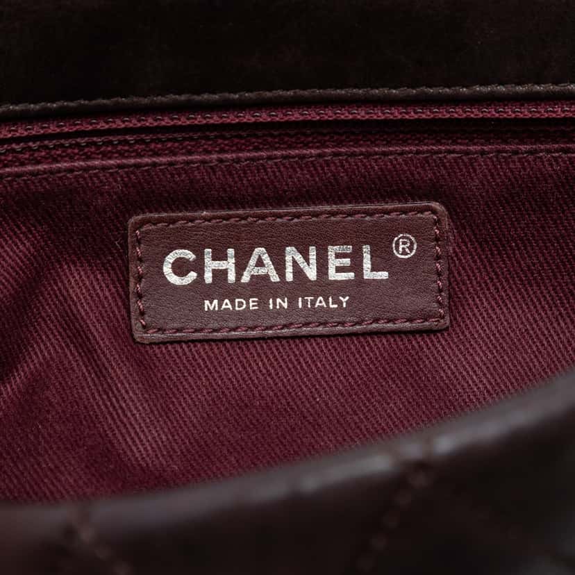 Chanel Medium Iridescent Calfskin In the Mix Flap Brown Leather Very good condition - Box View
